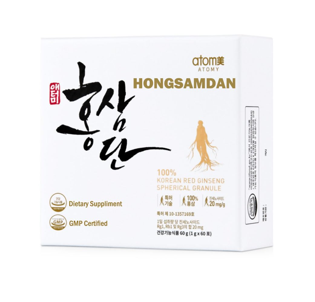 Ginseng rouge Hongsamdan en billes sphériques 1 g, dissolution aisée dans une boisson chaude.