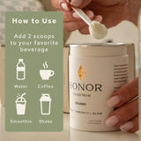 HONOR Colostrum poudre utilisation quotidienne facile dans boissons préférées