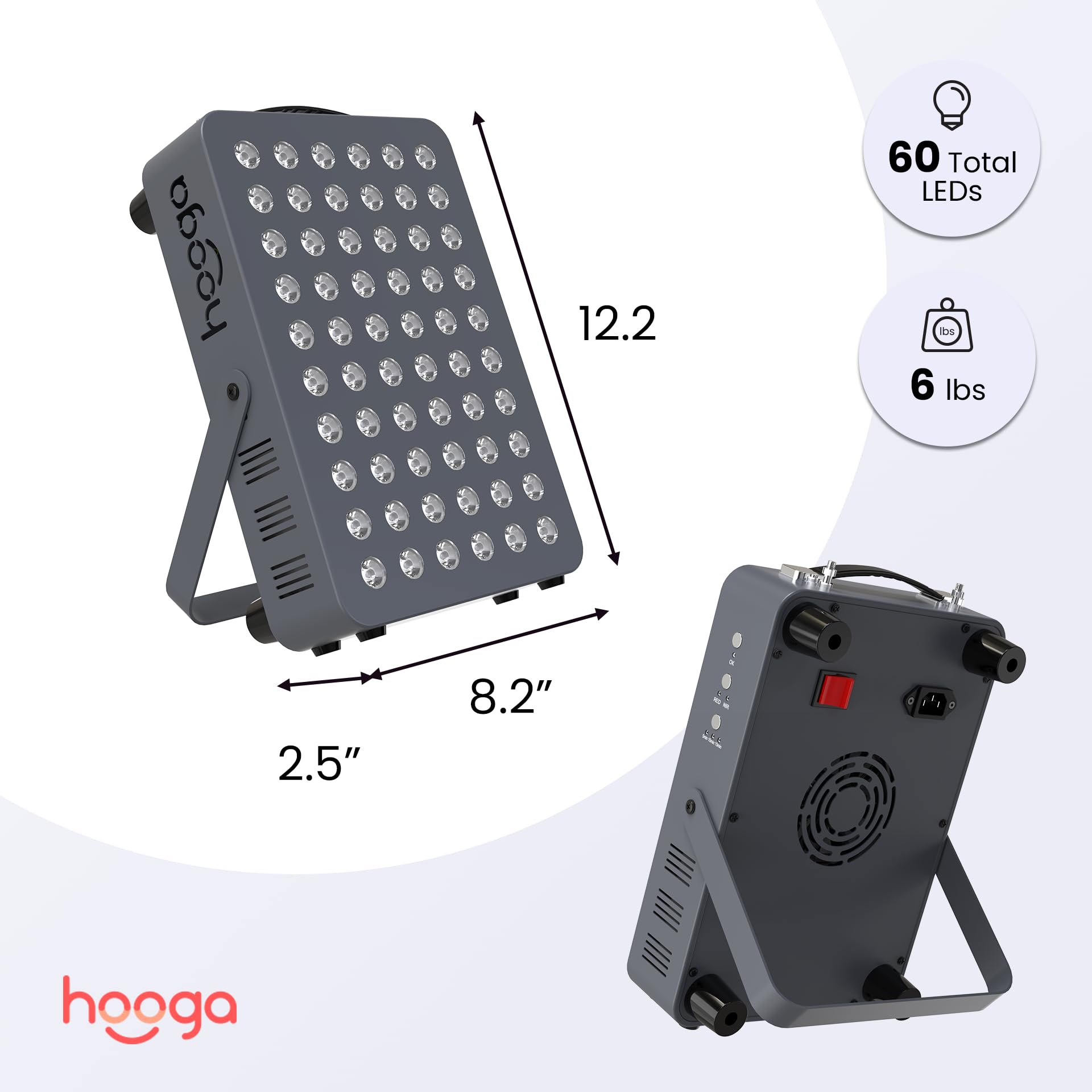 Support et pied du Hooga HG300 pour une installation stable à domicile