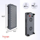 Hooga HG500 panneau lumière rouge 660/850 nm, usage à domicile pour un soin lumineux simple.