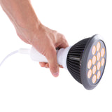 Hooga lampe thérapie lumière orange 605 nm en usage quotidien.