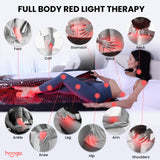 Hooga pod LED thérapeutique, lumière rouge et NIR, idéale pour relaxer les muscles.