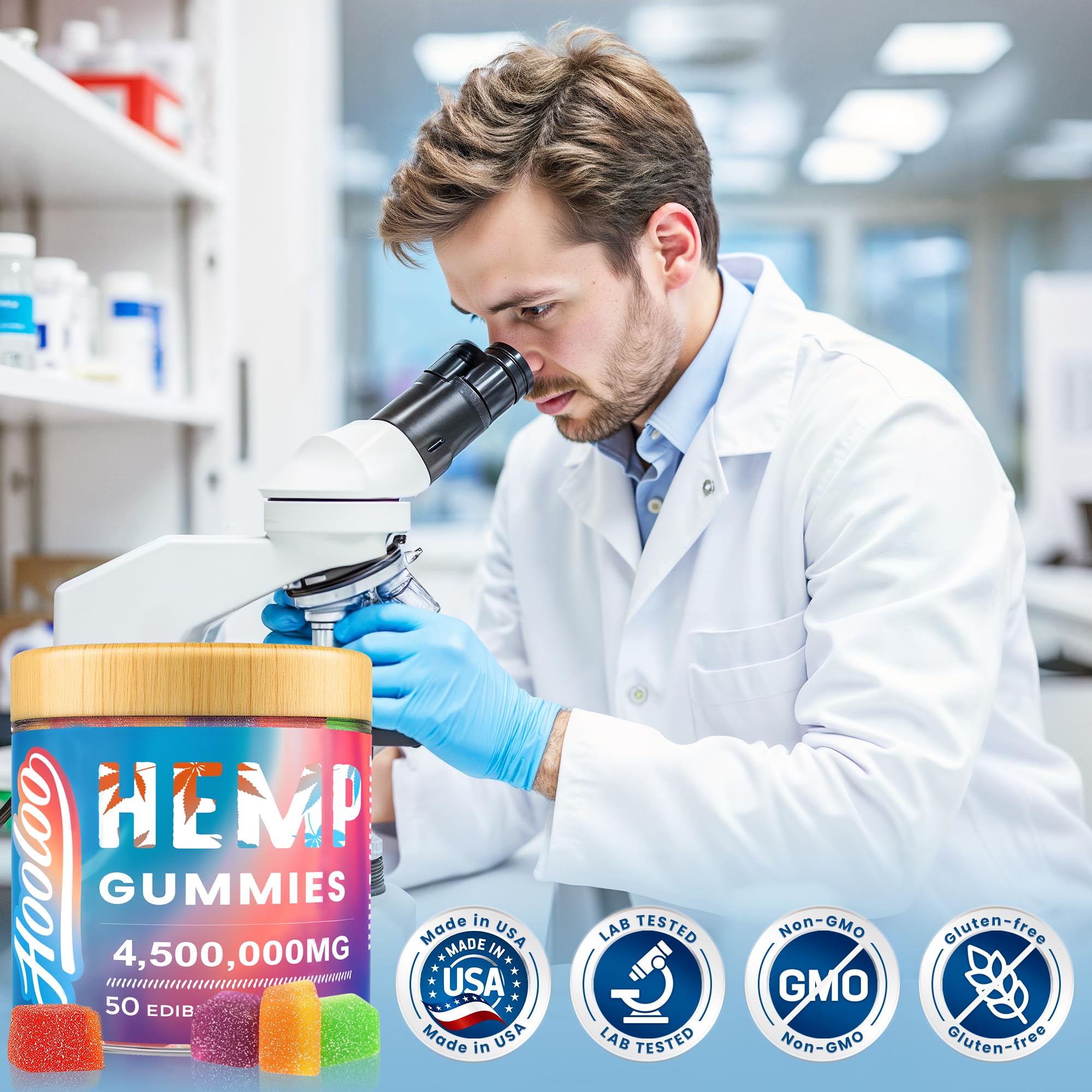 Gommes HOOLOO arômes myrtille, douceur naturelle pour une routine bien‑être.