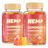 Gummies Hoolo dans une boîte ouverte, saveurs fruitées pour énergie légère.