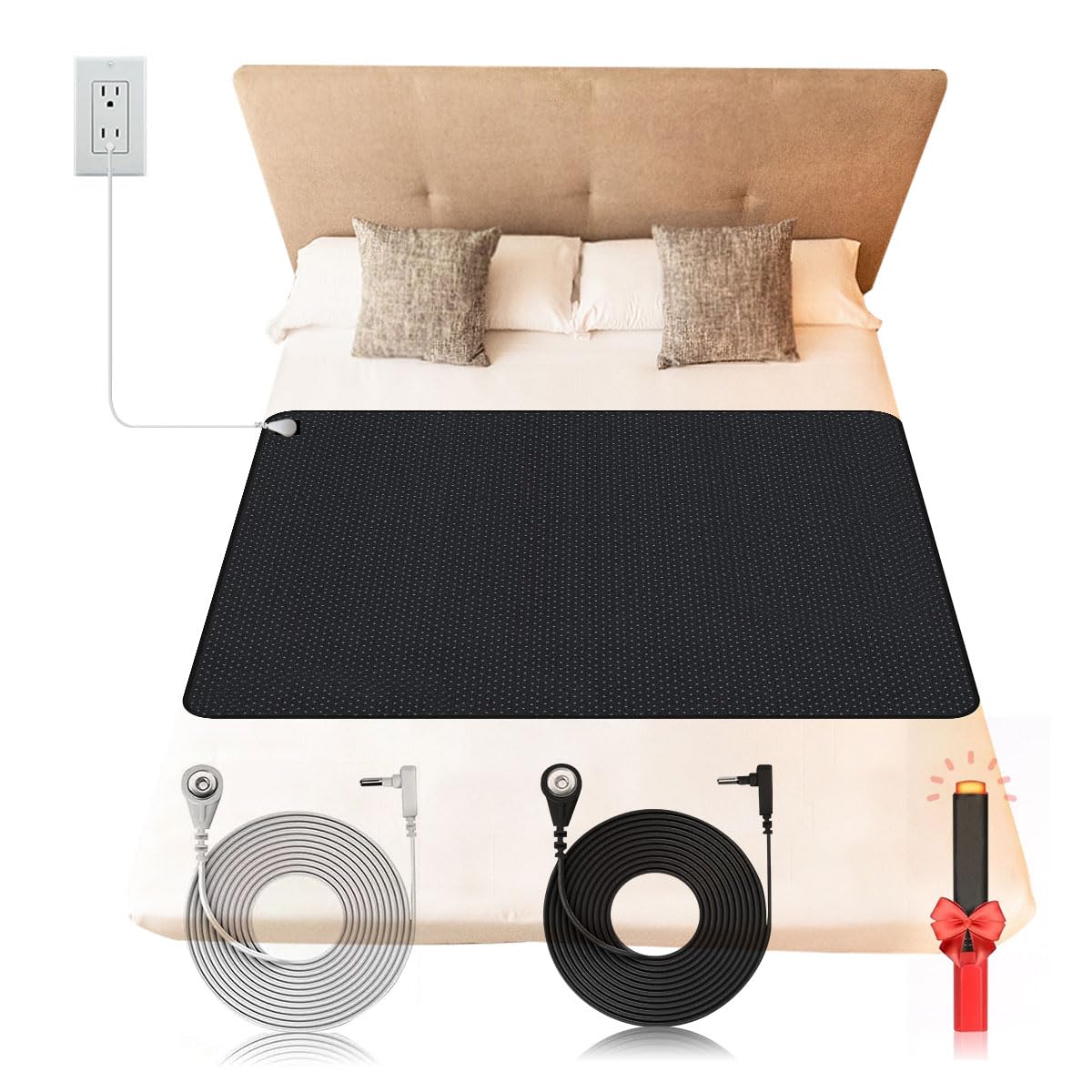 HOOTACH matelas mise-a-terre pour améliorer le sommeil et le bien-être