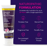 Hope's Relief crème eczéma — peau hydratée et souple après application.