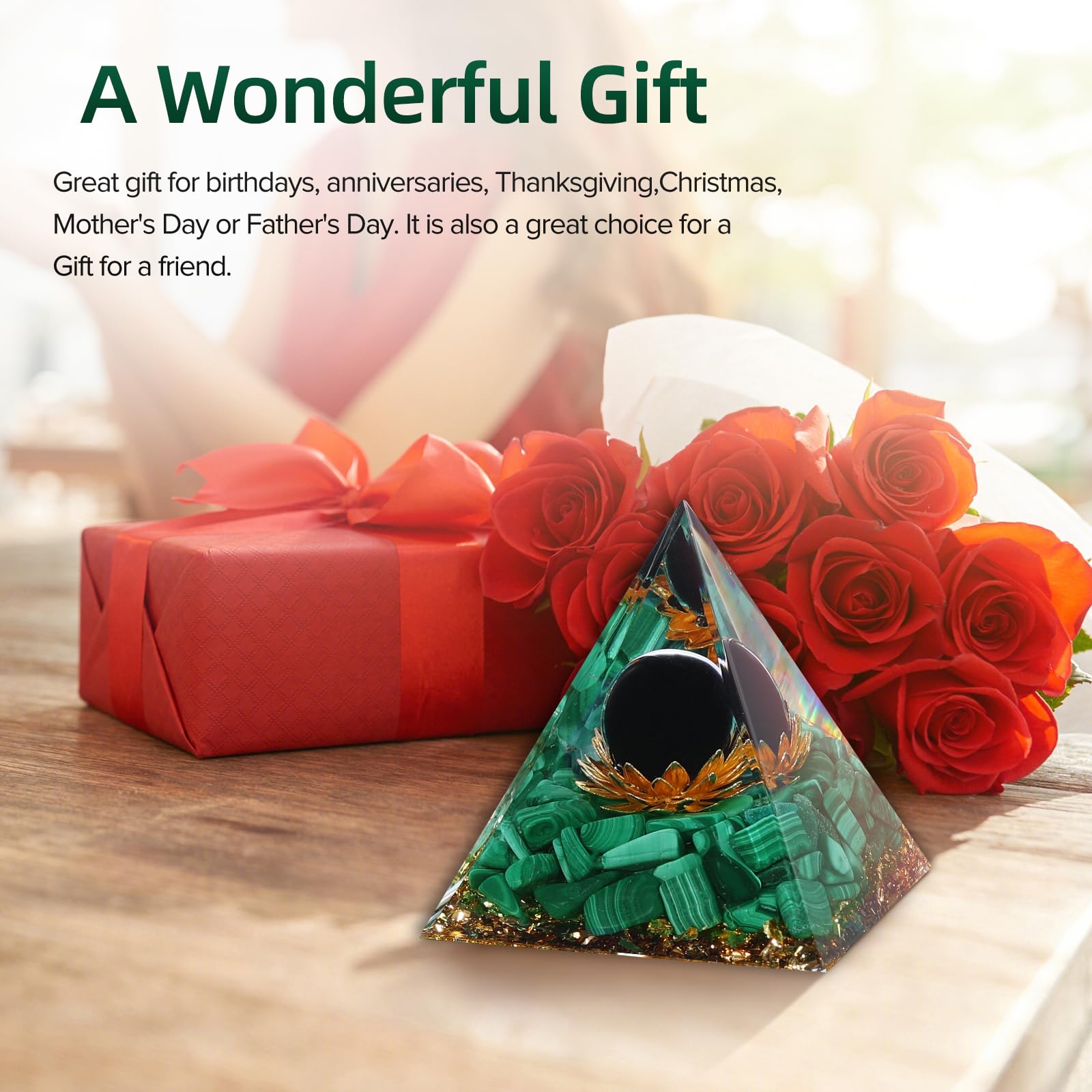 Hopeseed Orgone pyramide cadeau significatif: idée cadeau réfléchie pour proche.