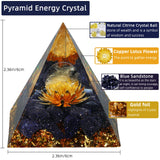 Hopeseed Orgone Pyramide Citrine: symbole de richesse et clarté mentale.