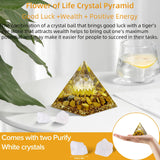 Hopeseed Pyramide Orgone design artisanal, pièce décorative et source d'inspiration.
