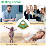 Hopeseed Orgone-Pyramide Feuille Dorée: résine naturelle et énergie protectrice.