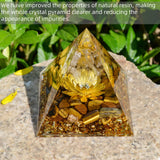 Hopeseed Pyramide Orgone résine naturelle, esthétique claire et durabilité.
