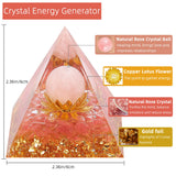 Hopeseed Pyramide Orgone quartz rose, harmoniser les relations et l'ambiance