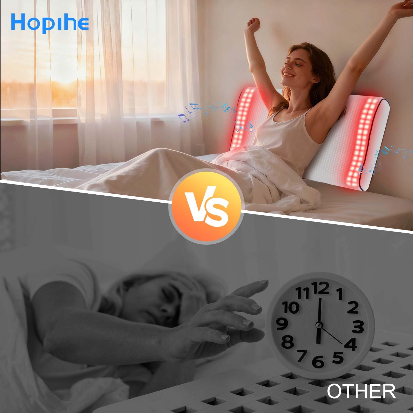 Hopihe Sunrise Bruit Blanc: huit sons pour créer un cadre de sommeil personnel.