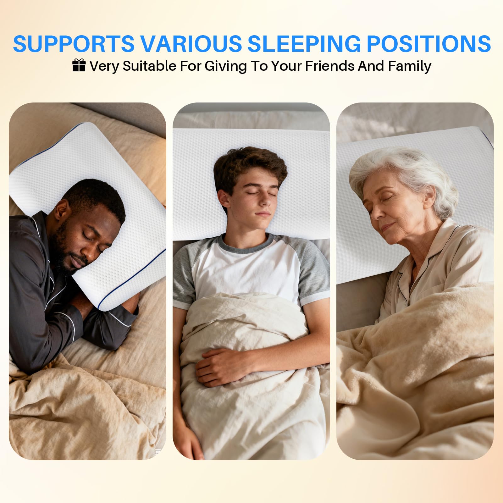 Hopihe Sunrise Mousse Memoire Confort: soutien cervical stable et confort durable.