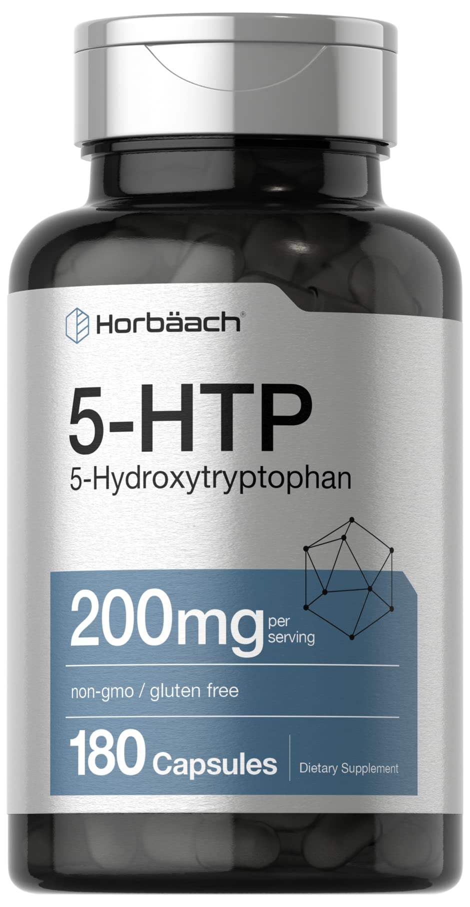 Capsules Horbäach 5-HTP en libération rapide pour le quotidien.