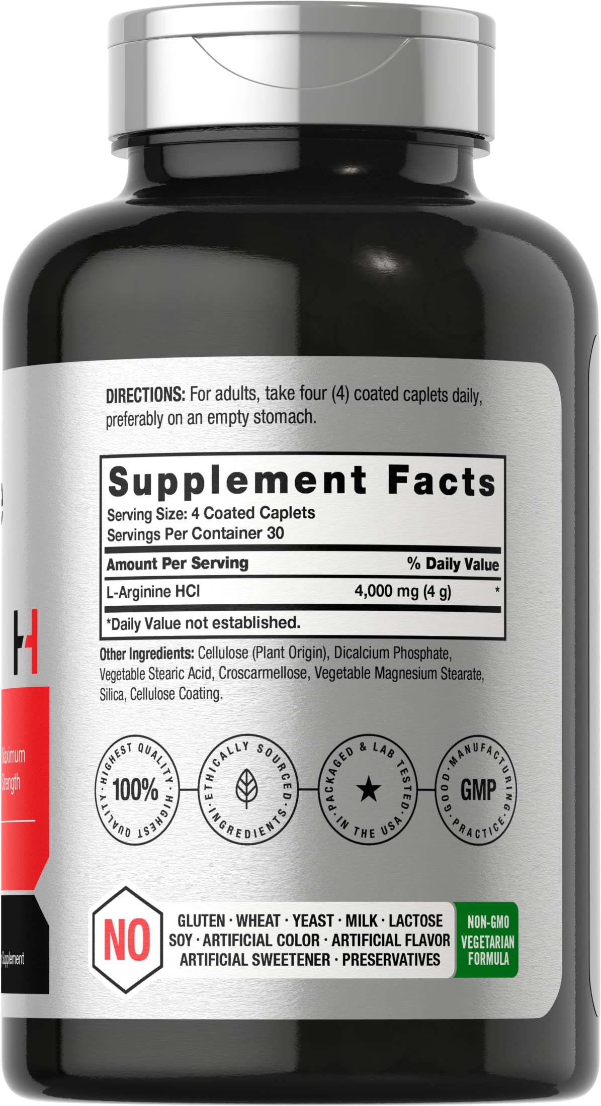 Horbaach L-Arginine 4000 mg, prise quotidienne pratique et simple.