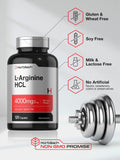 Comprimés sans gluten Horbaach L-Arginine 4000 mg.