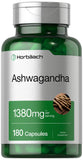 Horbäach Ashwagandha – bouteille 180 capsules pour routine bien-être.