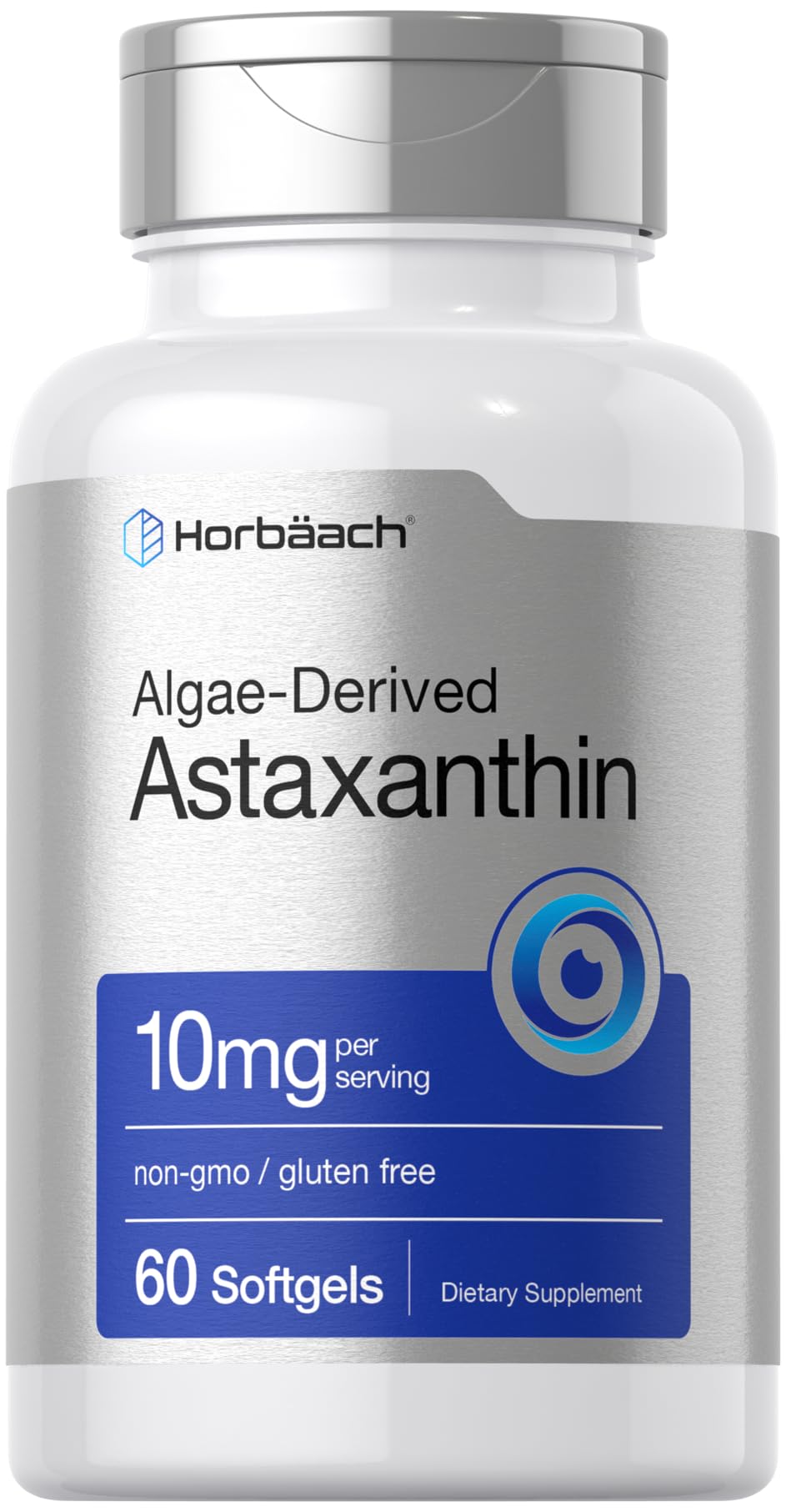 Horbäach Astaxanthine 10 mg – bouteille softgels, praticité et énergie au quotidien