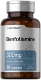 Horbaach Benfotiamine 300mg bouteille, support quotidien pratique et simple à intégrer.