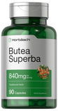 Horbäach Butea Superba racine 840 mg, présente comme soutien potentiel d'énergie.