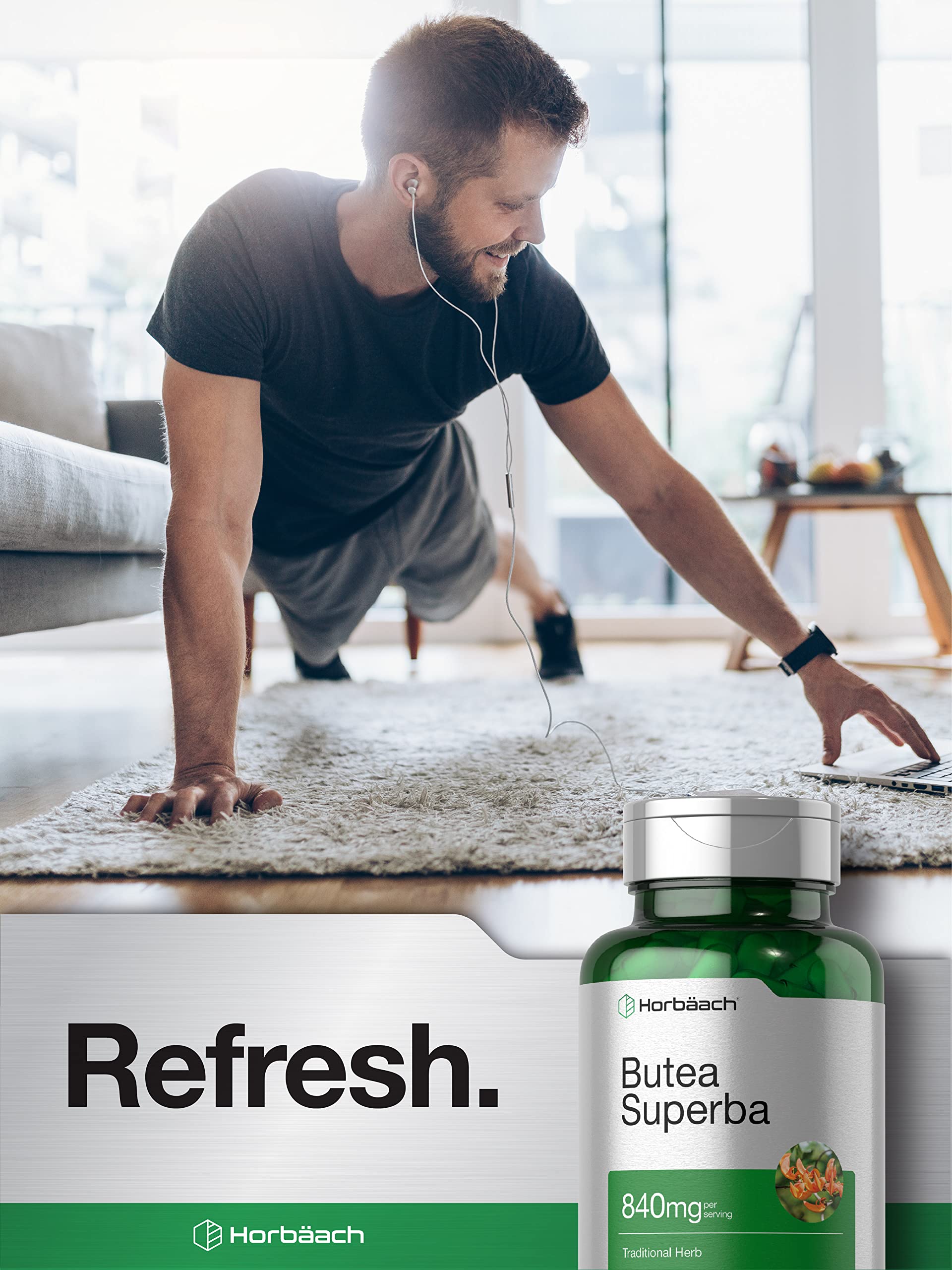 Formule Horbaach Butea Superba sans additifs artificiels, pureté mise en avant.