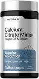 Horbäach Calcium Citrate avec D3 et Bore — flacon vegan pour une routine quotidienne