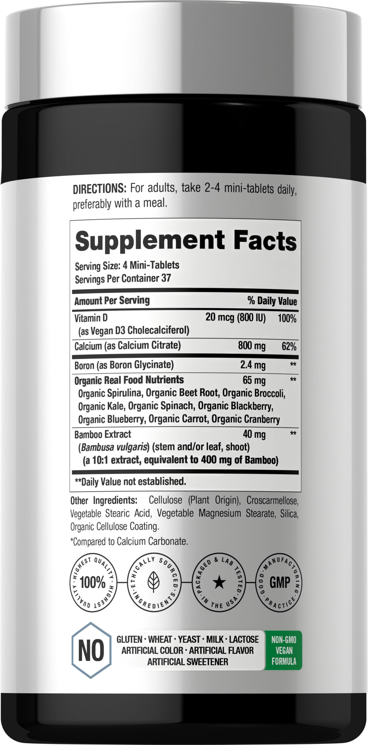 Mini-tablettes Horbäach calcium citrate – faciles à avaler pour une prise rapide