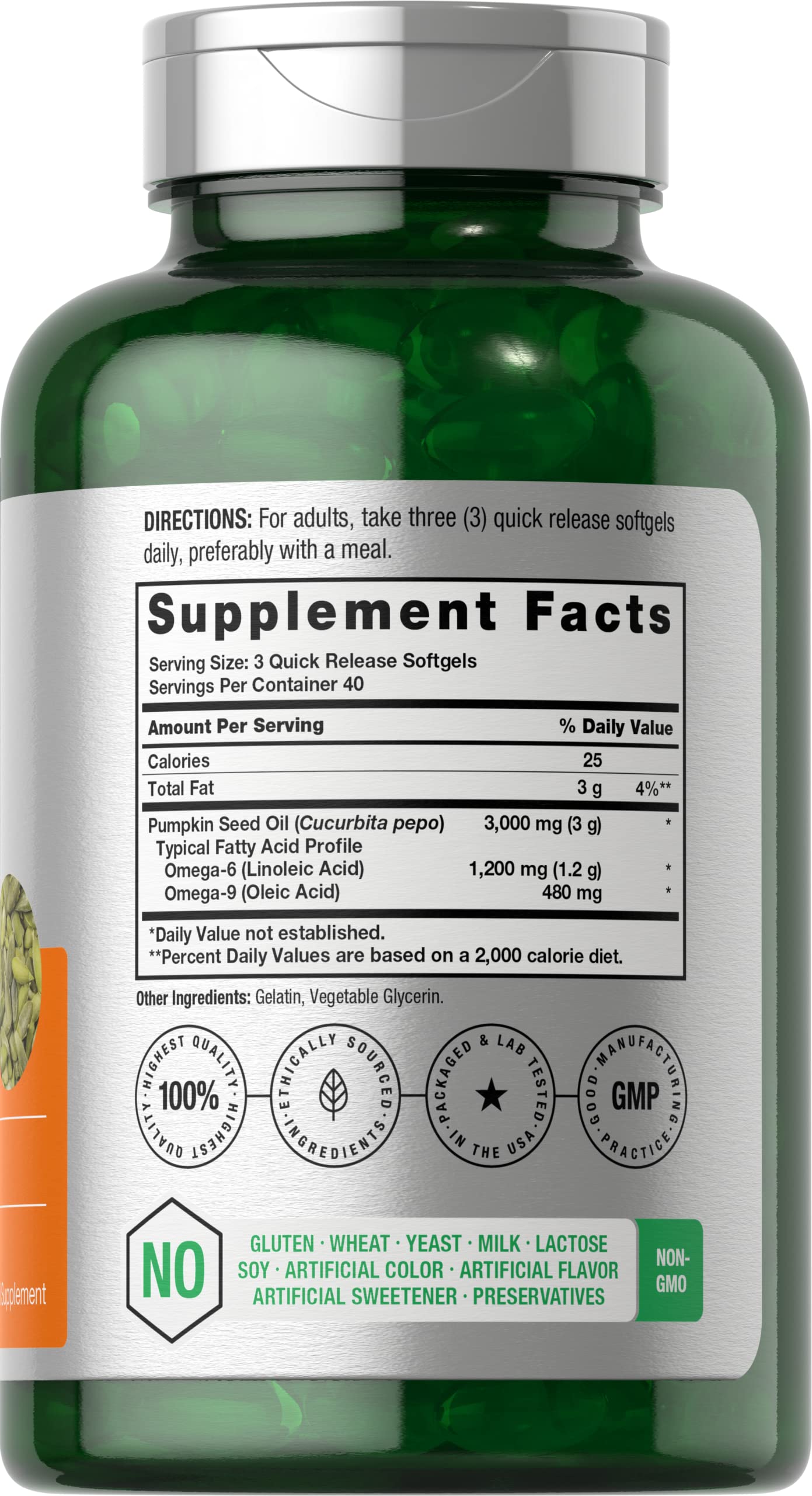 Capsules moulées douces Horbaach, 3000 mg par portion, pratique.