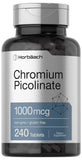 Horbaach Chromium Picolinate tablettes 1000mcg, dosage élevé pour le quotidien