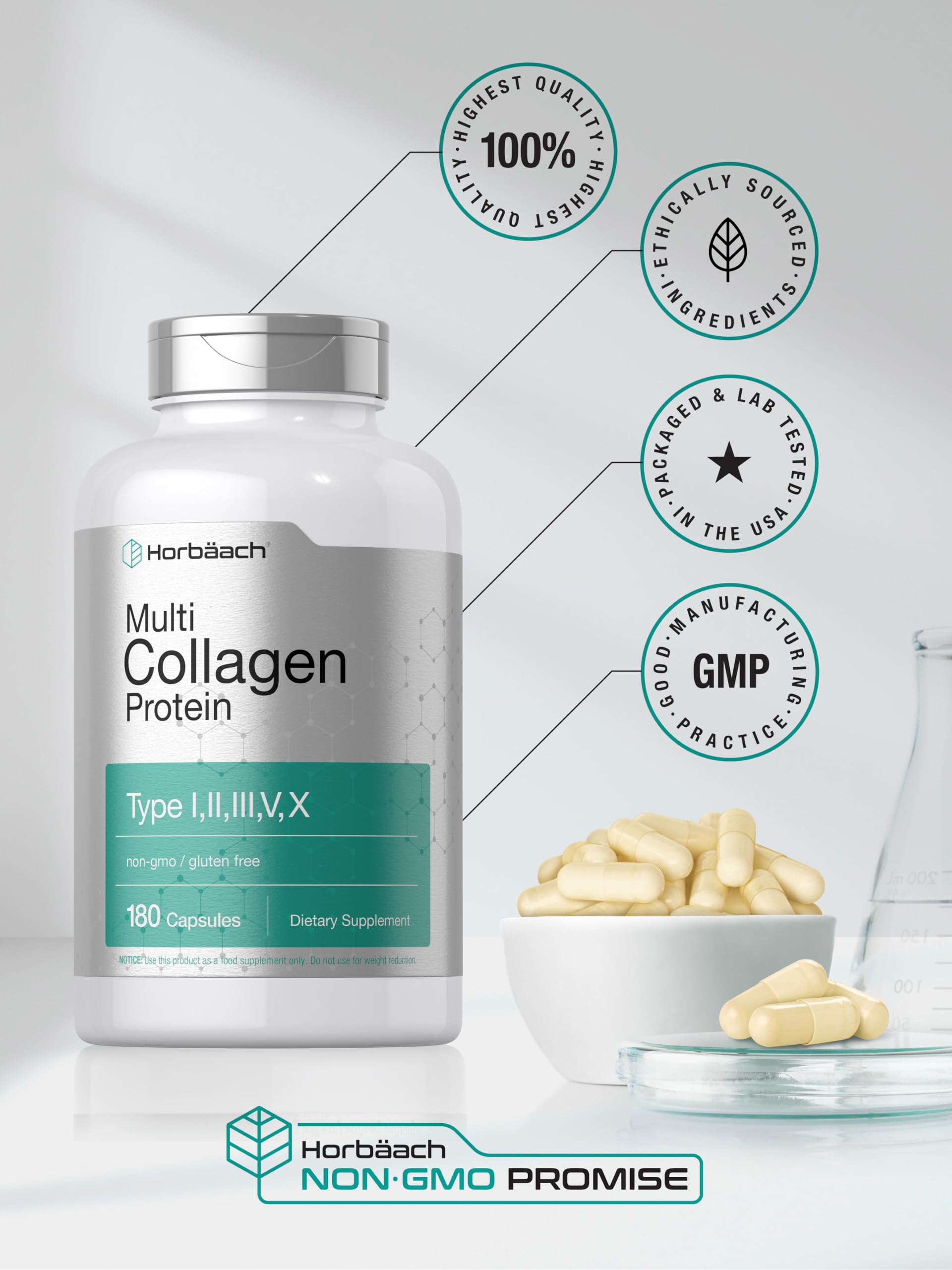 Horbaach Multi Collagen Protéine – compatible Keto Paleo: complément polyvalent