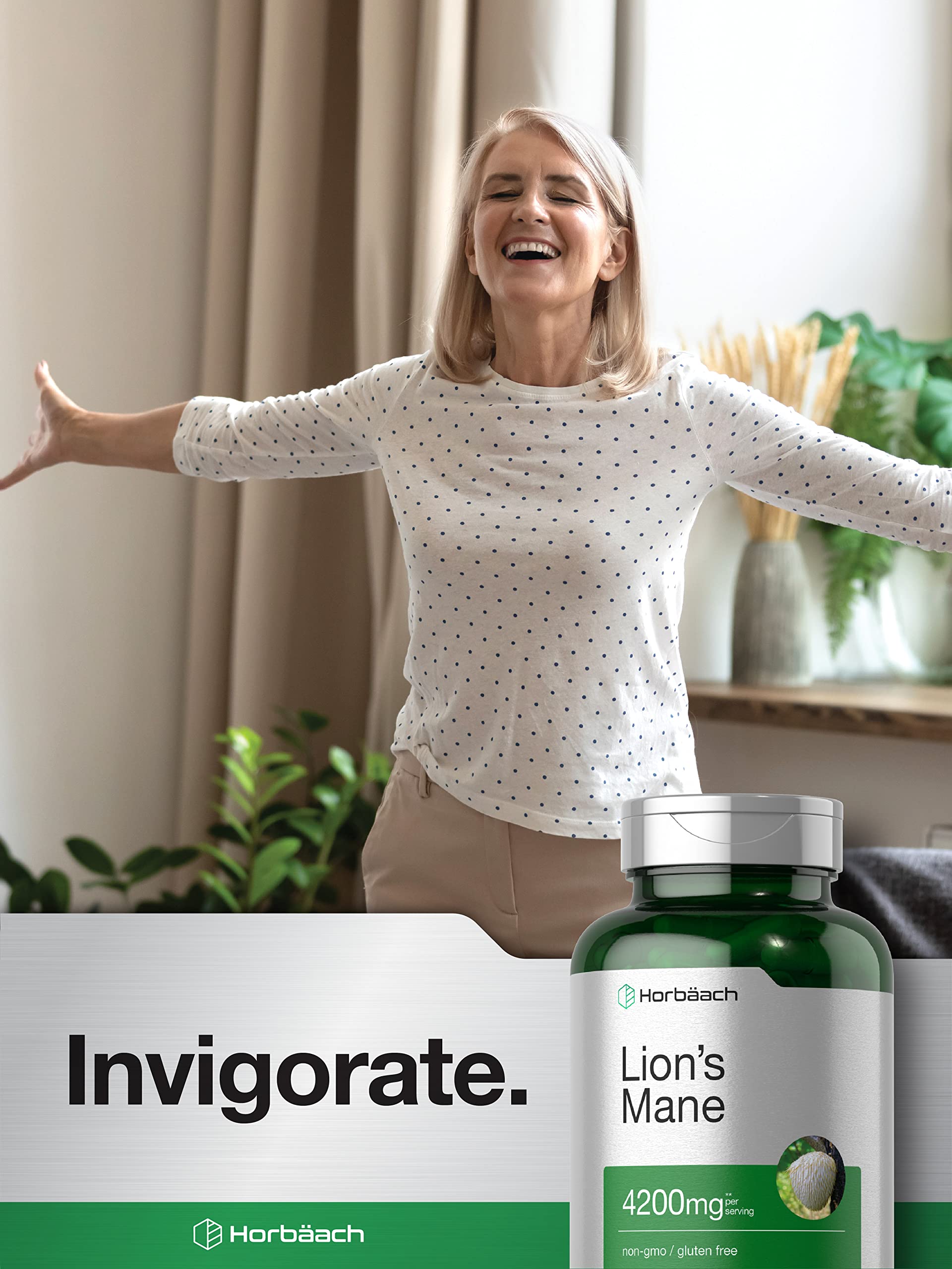Icône champignon Horbäach Crinière de Lion représente le produit naturel.