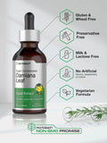 Étiquette Damiana Horbaach – formulation sans gluten et sans OGM.