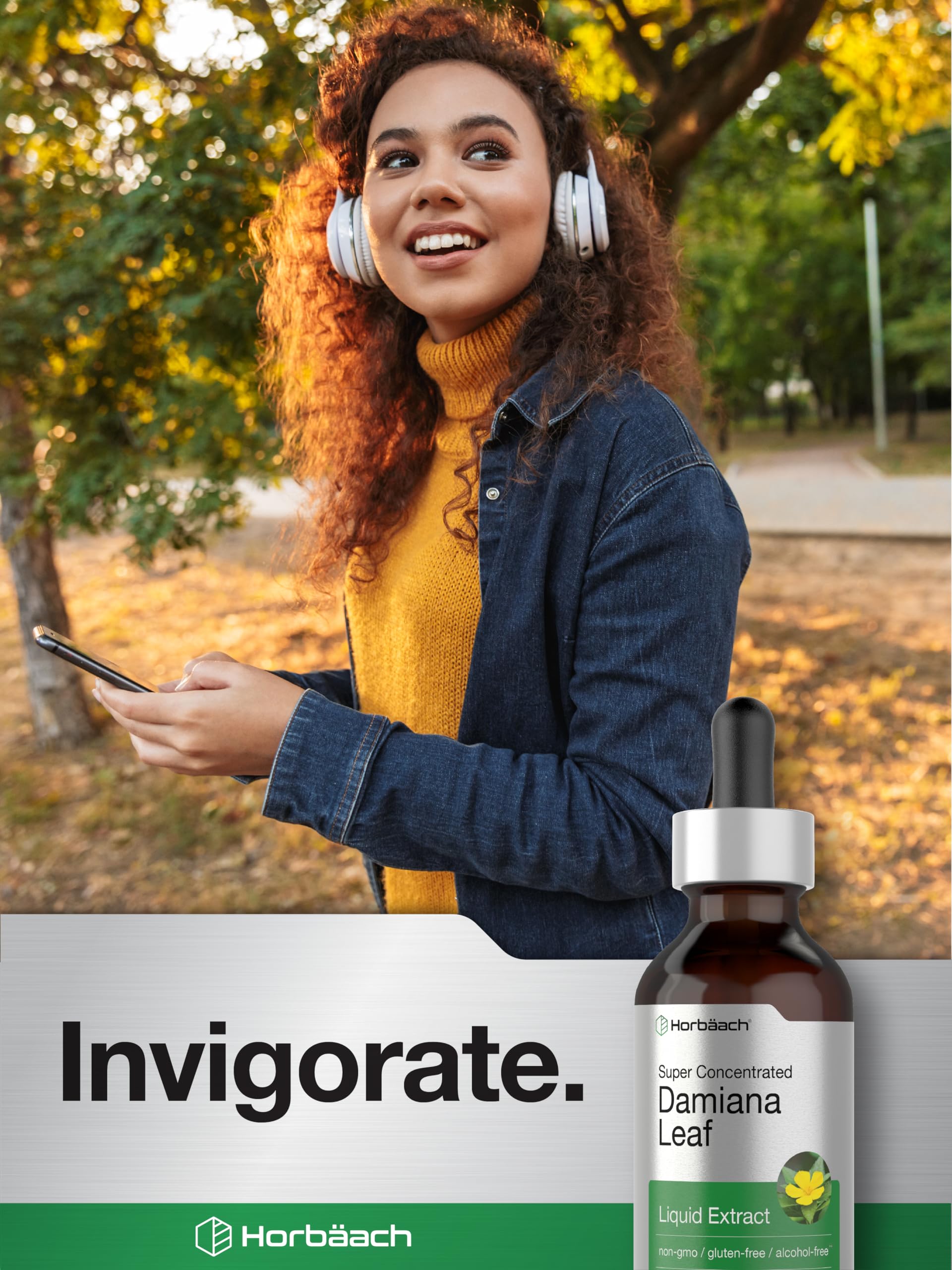Utilisation quotidienne – Horbaach Damiana, flacon pratique et concentré.
