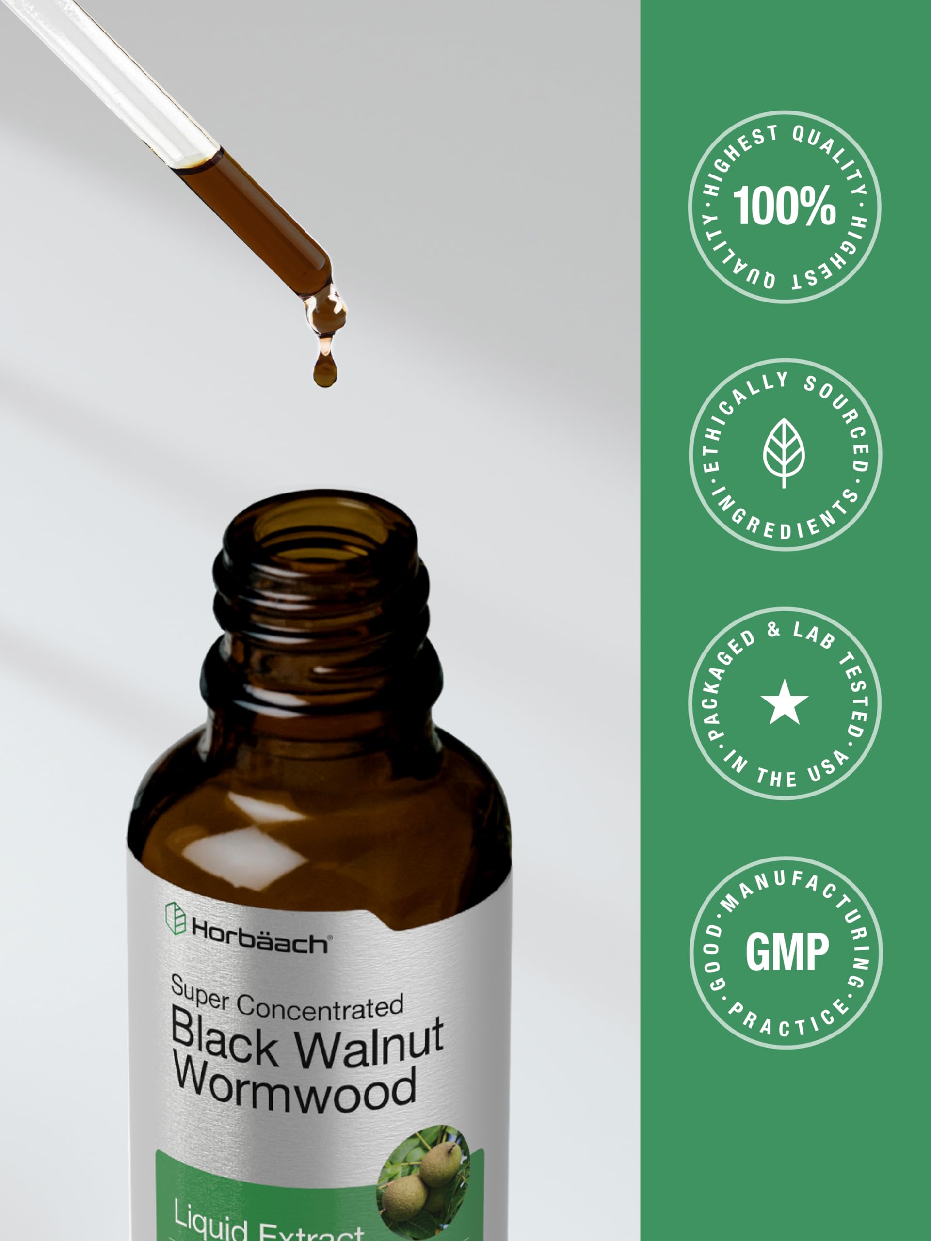Mise en scène Horbaach Extrait Noix Noire Absinthe, routine bien-être.