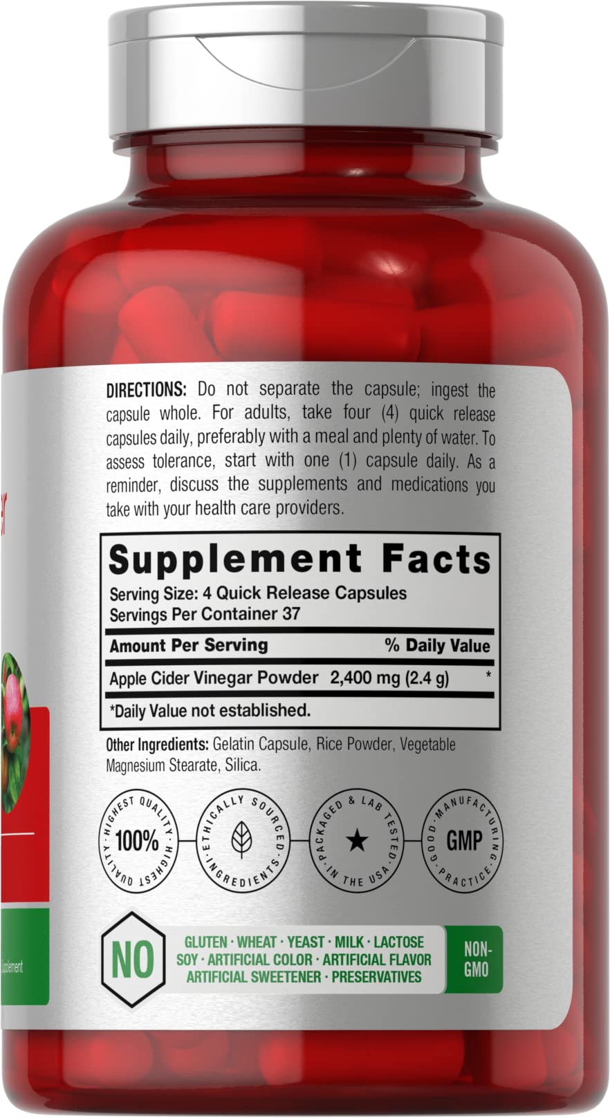 Flacon Horbäach, capsules faciles à avaler pour routine quotidienne.