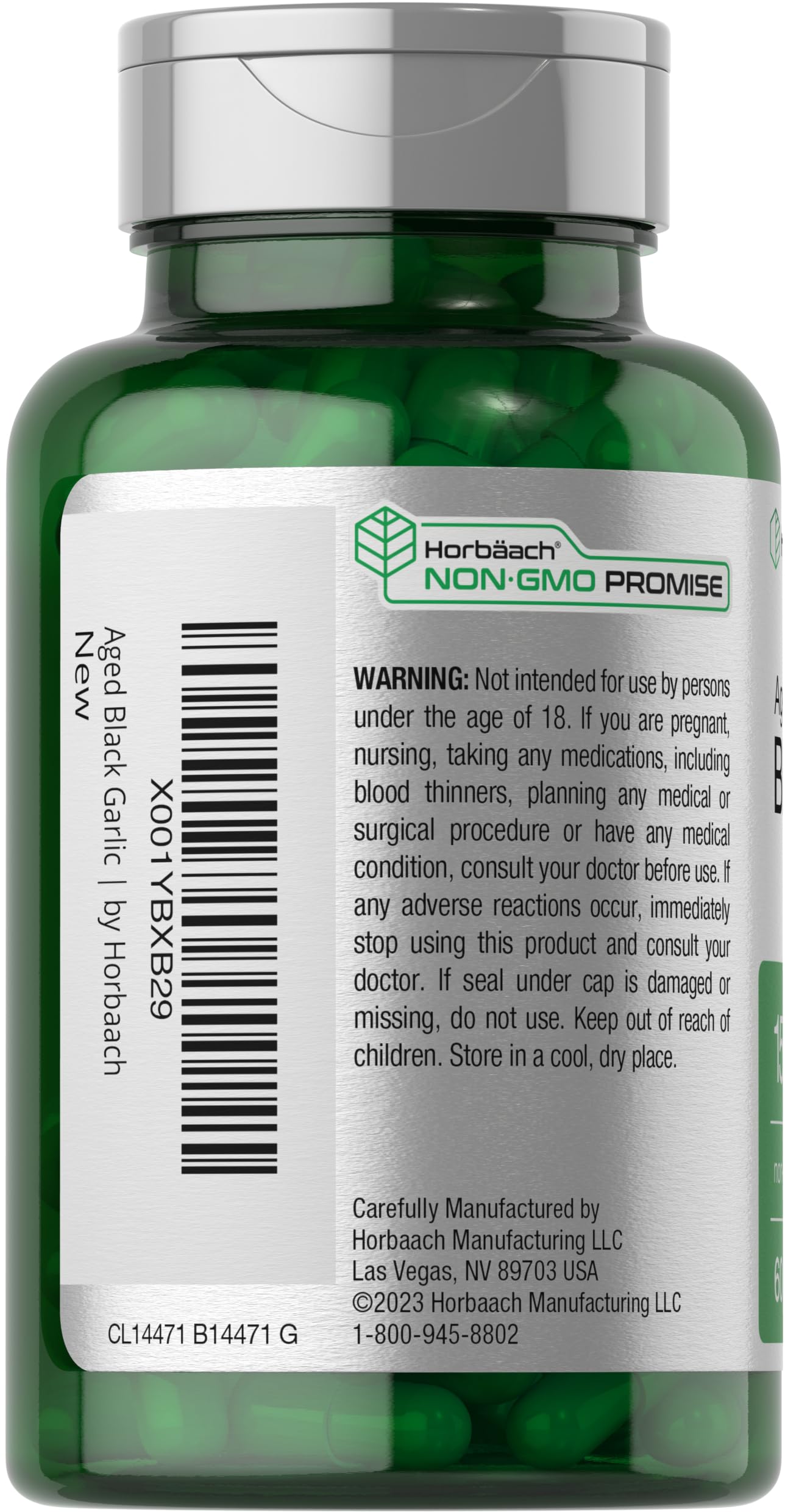 Capsules Horbäach d’ail fermenté, absorption efficace dans votre routine.