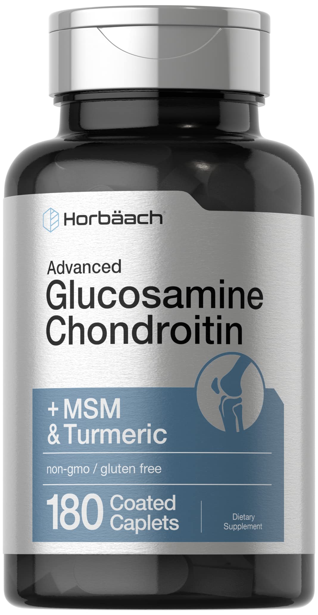 Horbaach glucosamine-chondroïtine capsules pelliculées – soutien articulaire quotidien.