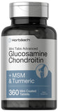 Horbäach Glucosamine Chondroïtine MSM Curcuma – tablette pelliculée pour soutien articulaire potentiel