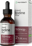Gouttes d'iode Horbäach dans le flacon, dosage précis pour vos besoins quotidiens.