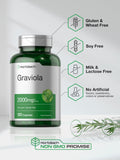Dosier Horbäach Graviola dans le flacon pour dosage précis.