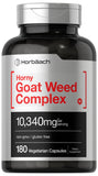 Horbaach Horny Goat Weed Complex – bouteille de 180 capsules, soutien énergétique naturel potentiel
