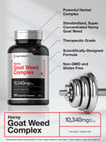 Horbaach Horny Goat Weed Complex – étiquette claire et informations clés sur l’emballage