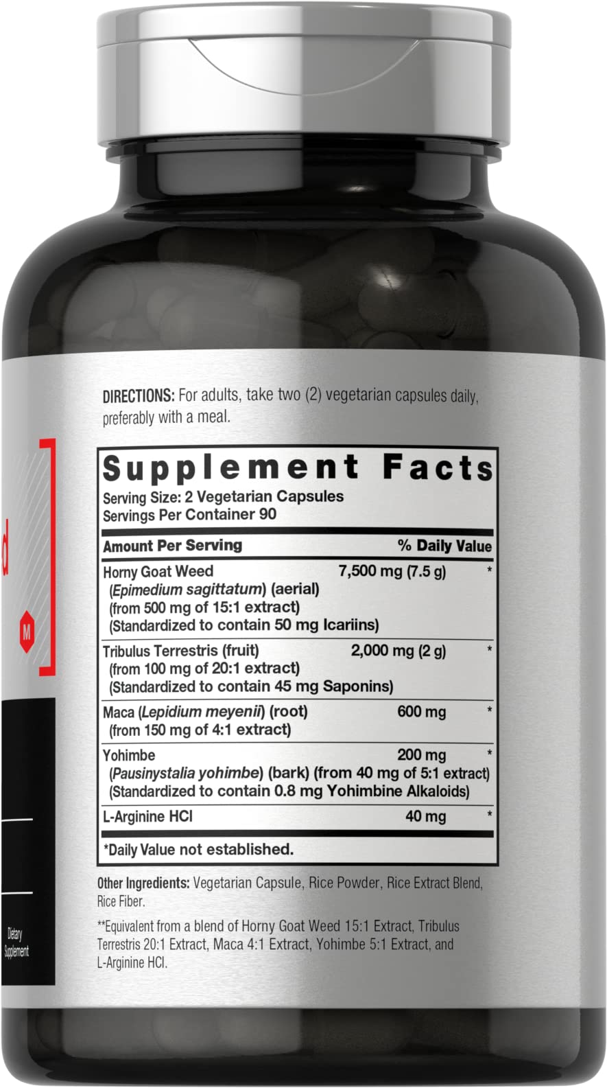 Horbaach Horny Goat Weed Complex – gélules visibles, présentation pratique pour routine quotidienne