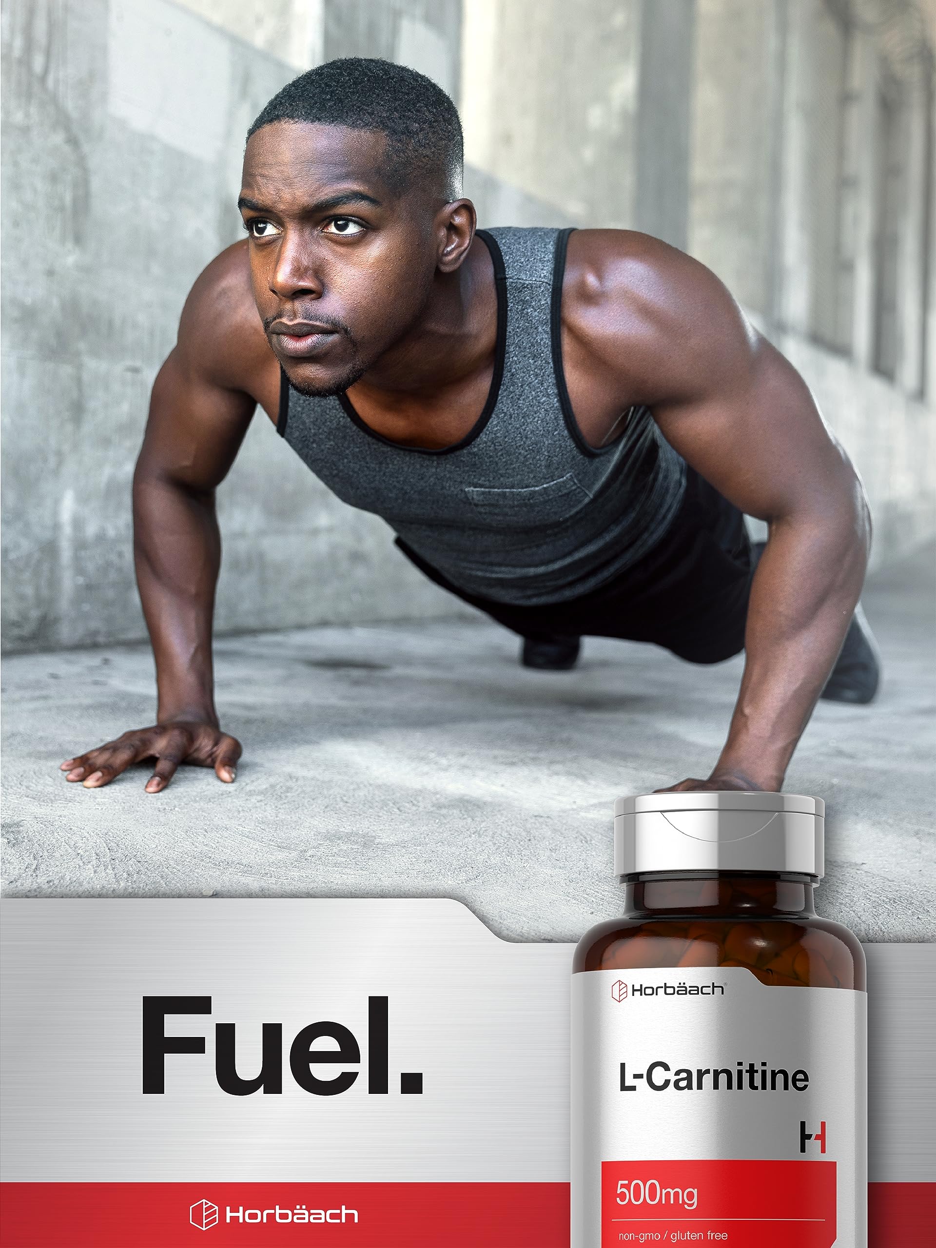 Horbaach L-Carnitine laboratoire testé, ingrédients de qualité et traçabilité.