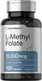 Horbaach L-Méthylfolate, bouteille de gélules montrant le format pratique.