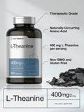 Boîte Horbäach L-théanine 400 mg, rituel détente avant étude.