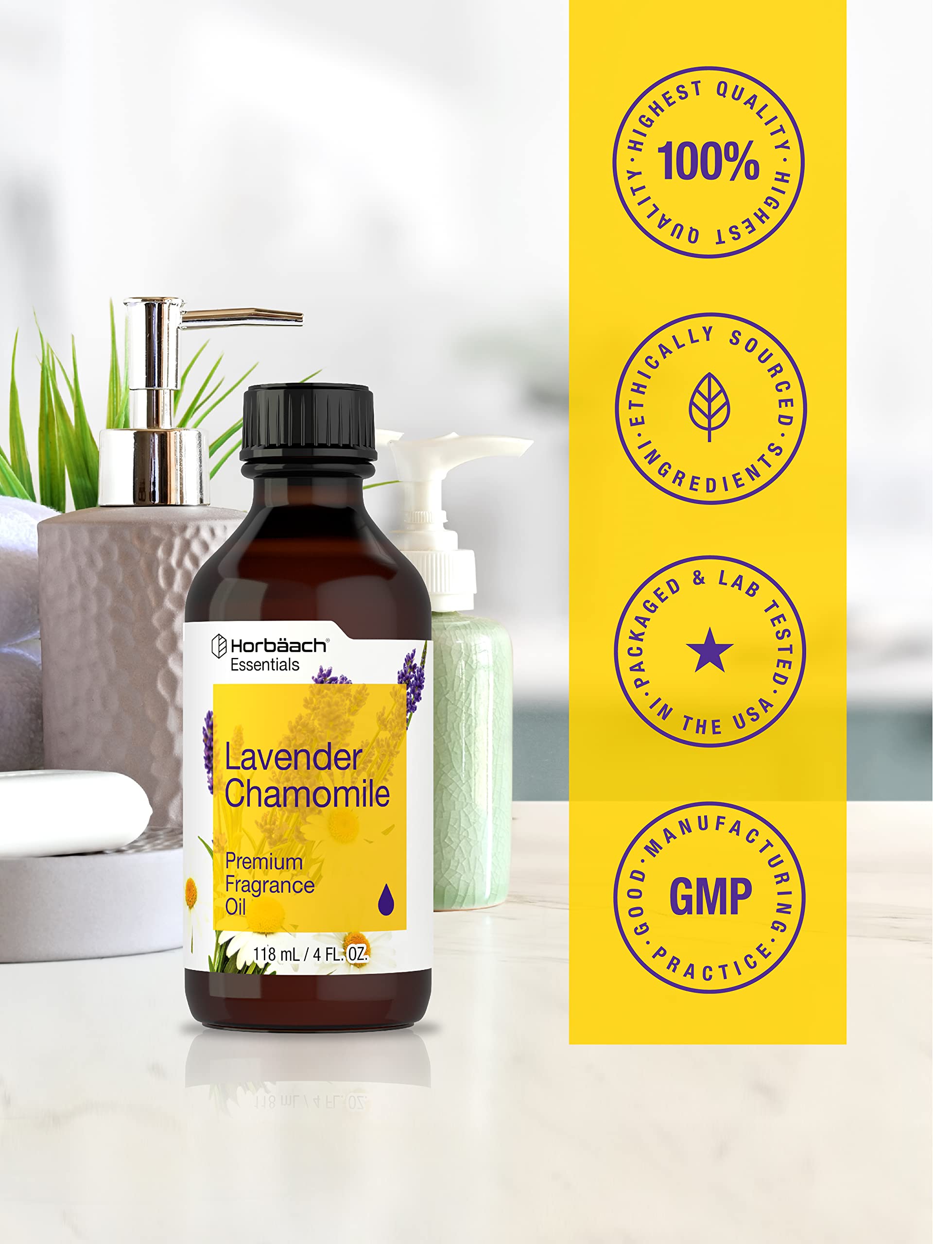 Horbaach Lavande Camomille – parfum pour savon artisanal et douceur florale.