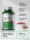 Horbaach levure rouge riz 1200 mg – complément alimentaire de haute qualité et pur.