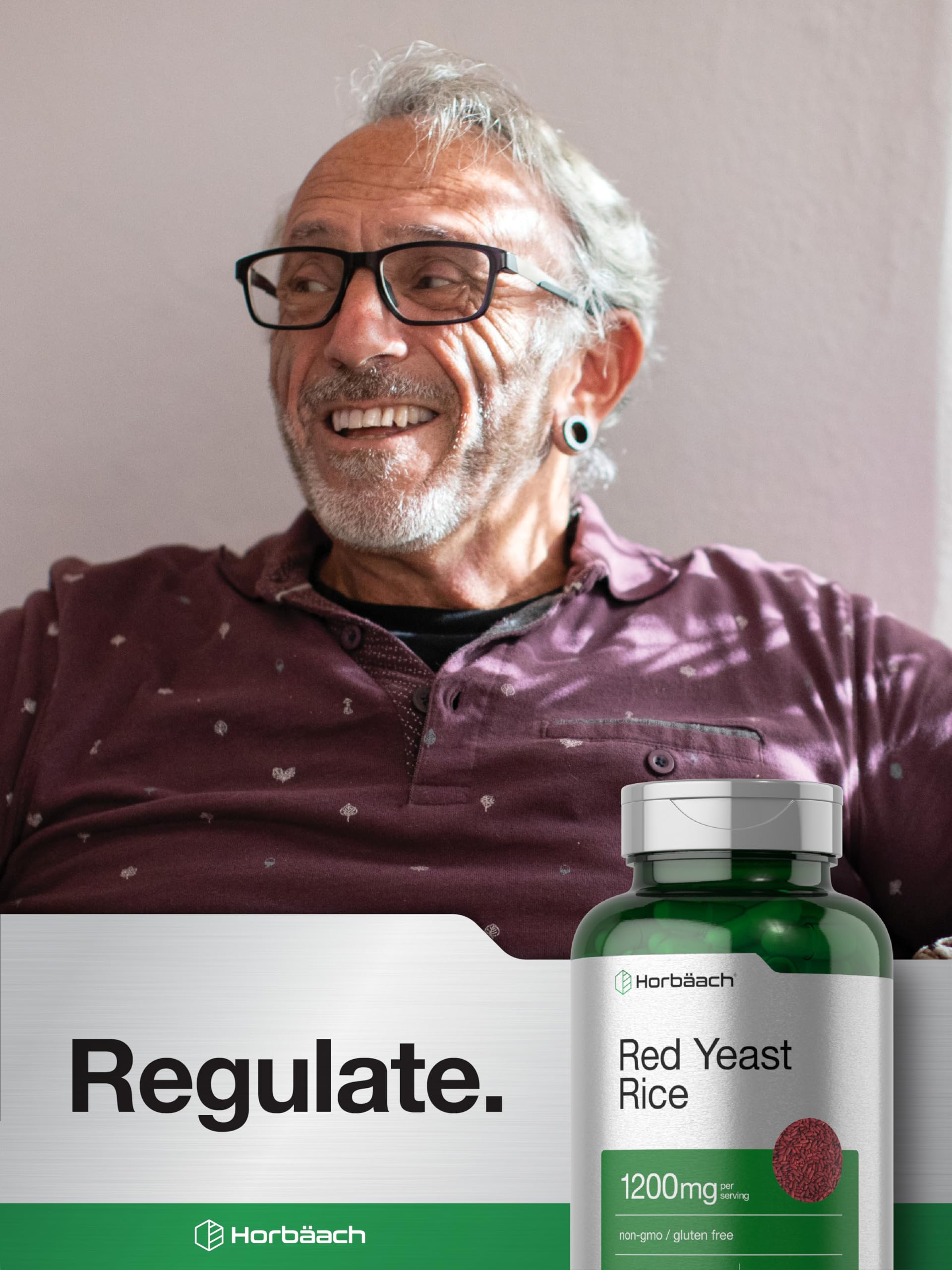 Horbaach levure rouge riz 1200 mg – idéal pour une routine santé.